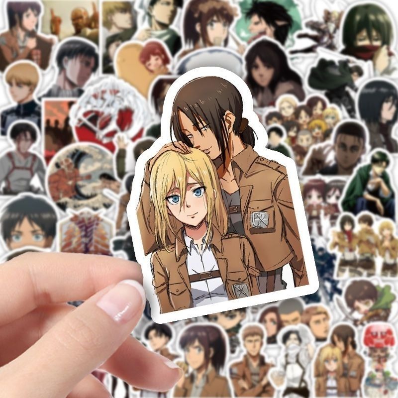 60Pcs Attack on Titan Anime St - Travel Accessories Cute のレビューと価格