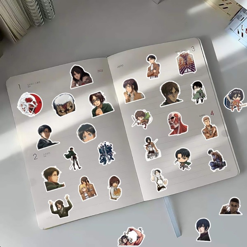 60Pcs Attack on Titan Anime St - Travel Accessories Cute のレビューと価格