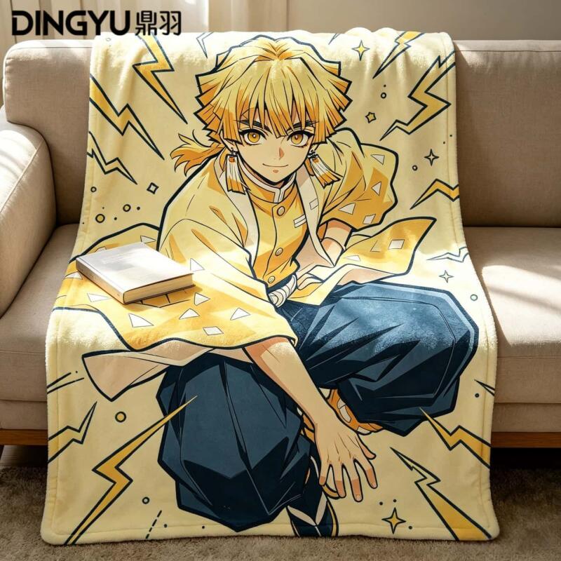 Anime Demon Slayer Flannel Bla - Travel Accessories As Gifts のレビューと価格