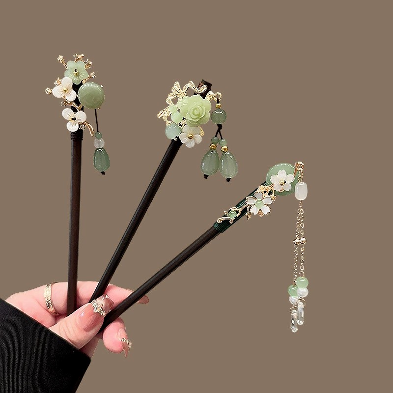 Antique Wooden Hairpin Women's - Travel Accessories Aesthetic のレビューと価格