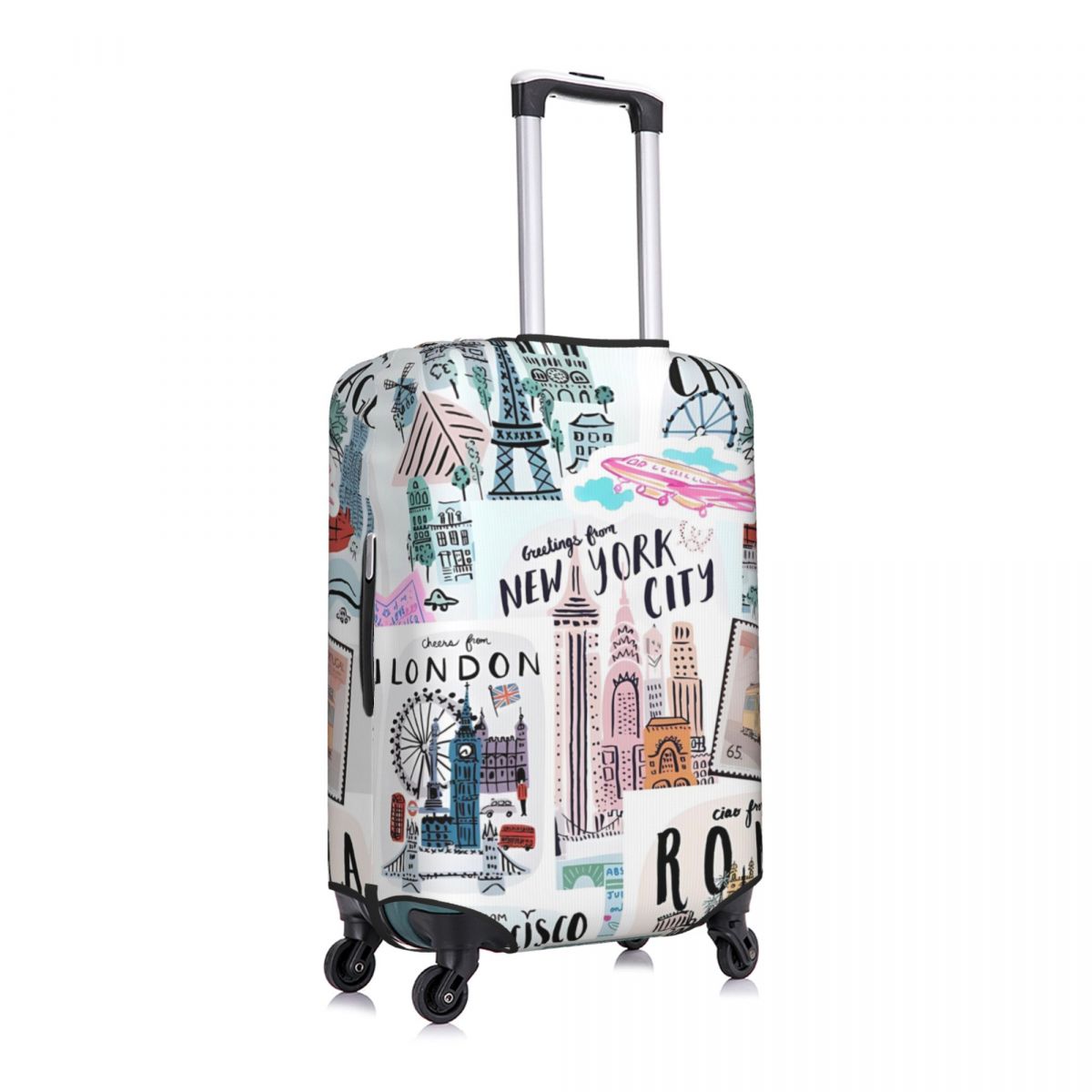 Travel Prints Suitcase Cover N - Travel Accessories New York のレビューと価格