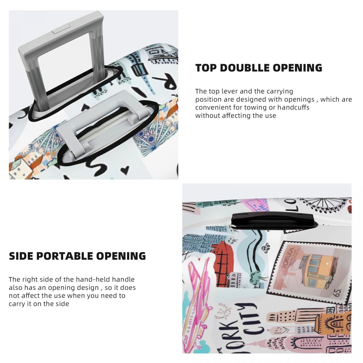 Travel Prints Suitcase Cover N - Travel Accessories New York のレビューと価格