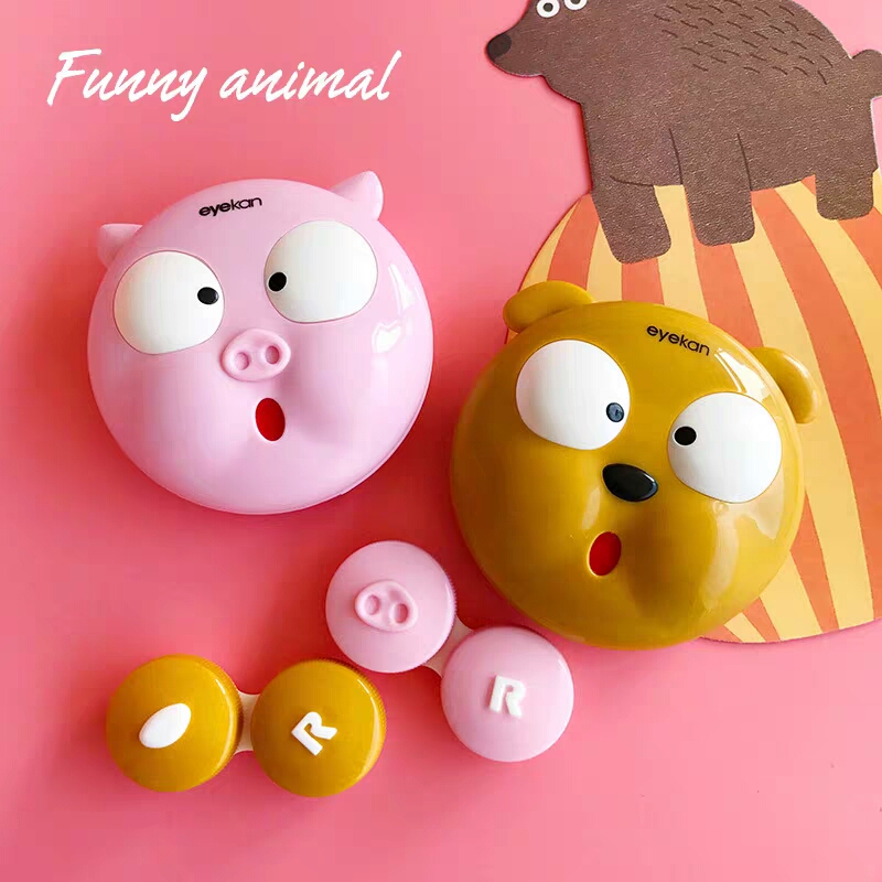 Cute Pig Contact Lenses Case F - Travel Video Accessories のレビューと価格