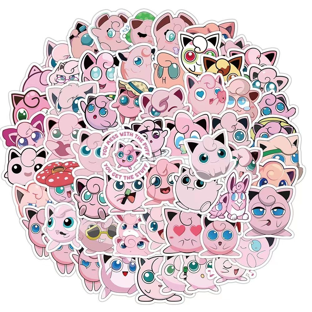 Pokémon 50 Cute Jigglypuff Sti - Travel Accessories Cute のレビューと価格