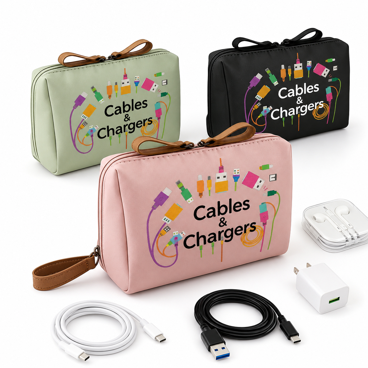 Travel Cable Organizer Bag, Cu - Travel Accessories Pouch For Women のレビューと価格
