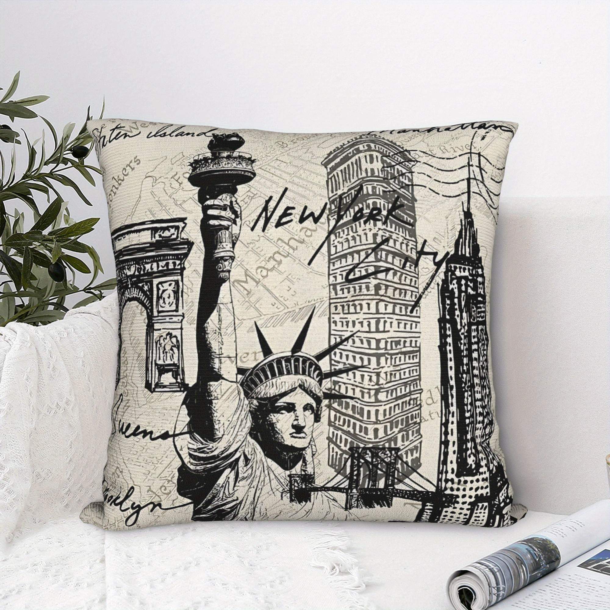Retro 1980s New York Printed D - Travel Accessories New York のレビューと価格