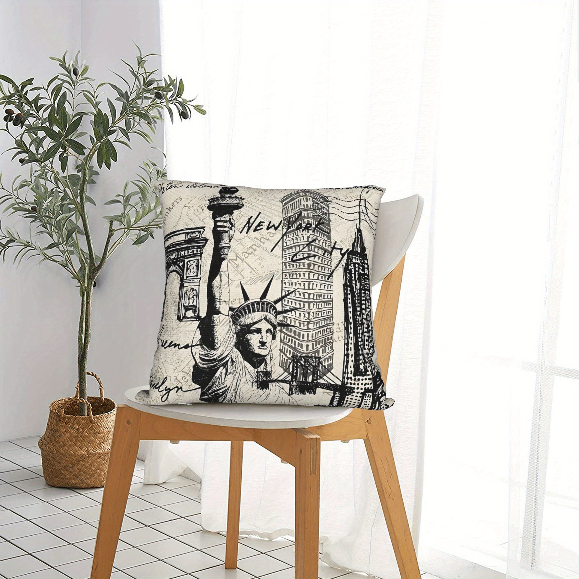 Retro 1980s New York Printed D - Travel Accessories New York のレビューと価格