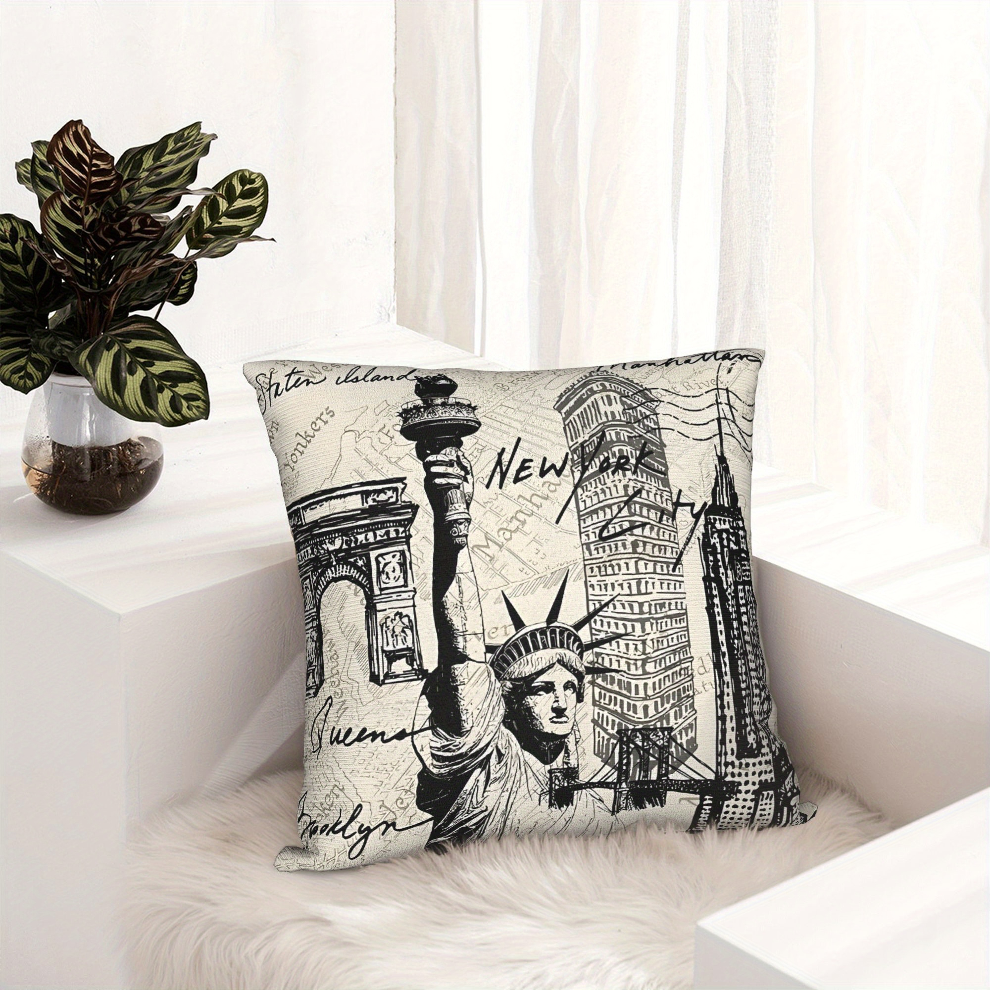 Retro 1980s New York Printed D - Travel Accessories New York のレビューと価格