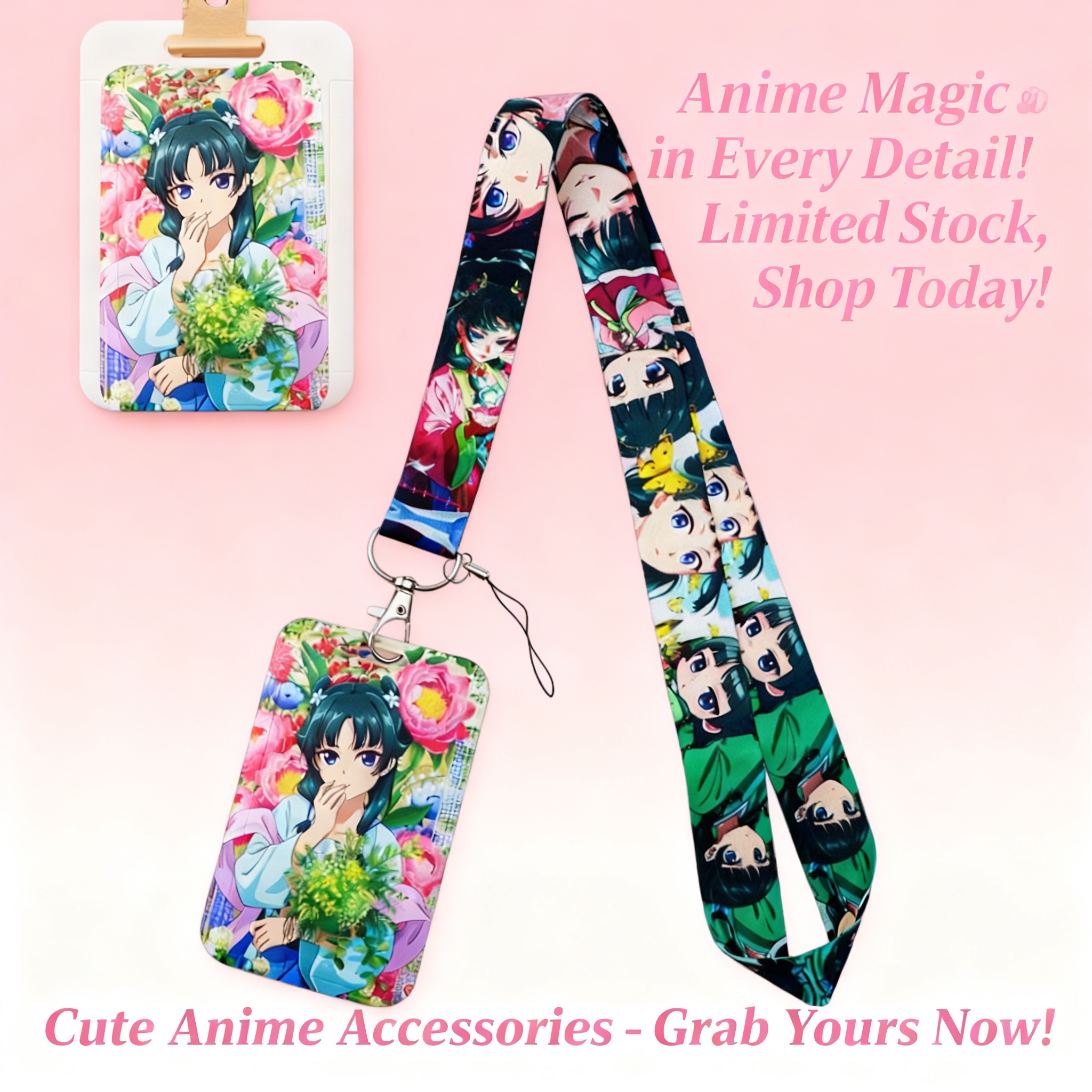 Cute Anime Girl Lanyard Neck S - Travel Accessories Cute のレビューと価格