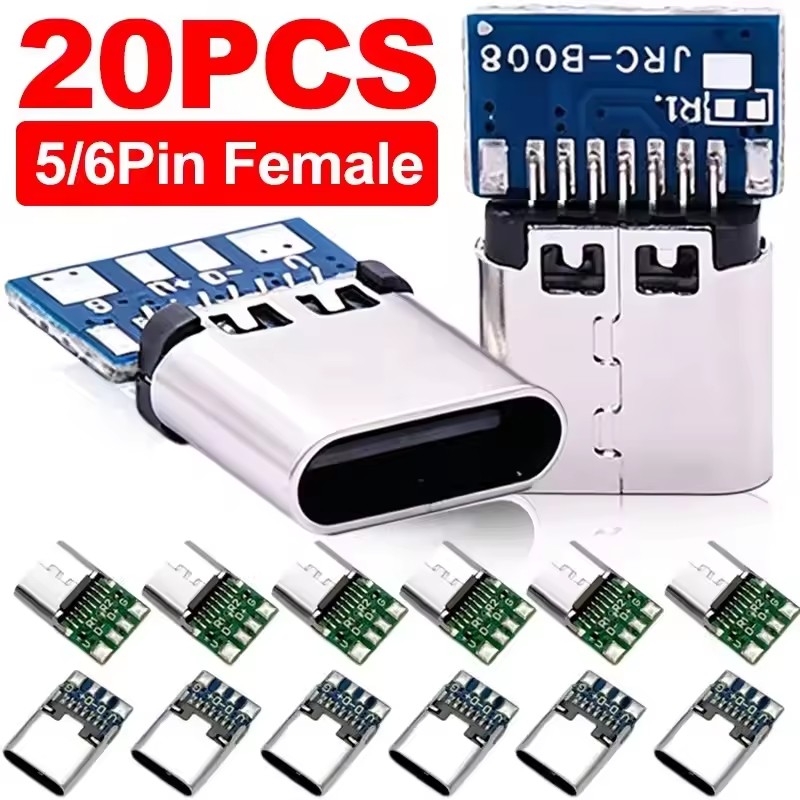 USB 3.1 Type C Connector 5/6 P - Travel Plug Type C のレビューと価格