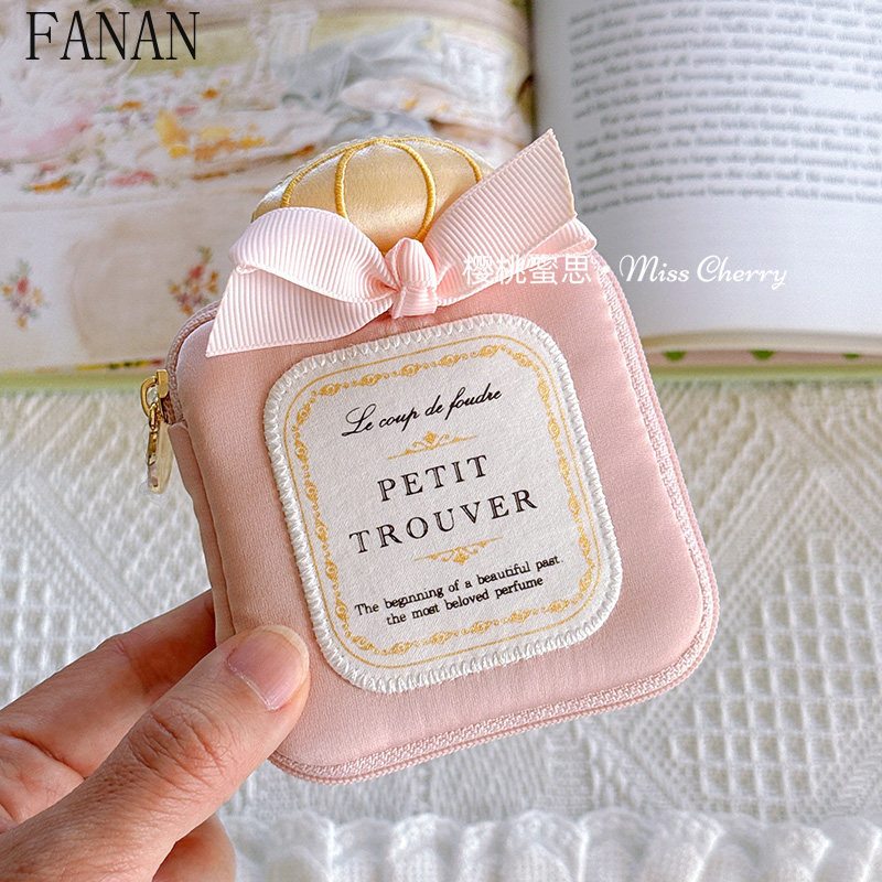 Cute Girly Mini Bowknot Perfum - Accessories Travel Jewelry Box のレビューと価格