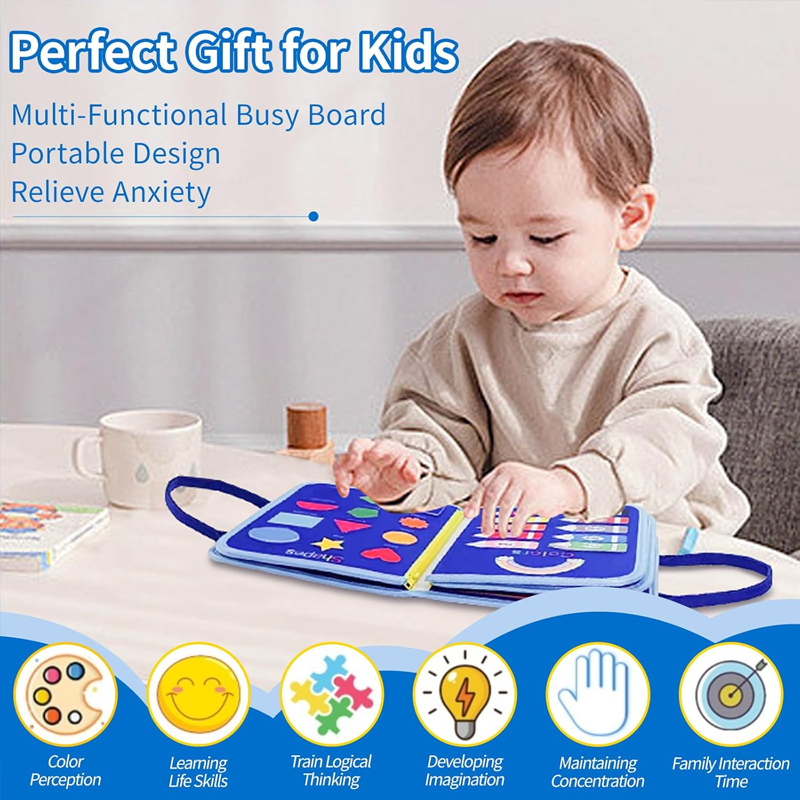 New Busy Board for Toddlers Se - Travel Accessories As Gifts のレビューと価格