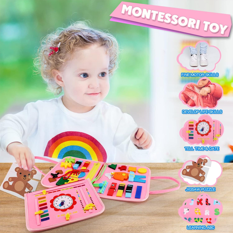 New Busy Board for Toddlers Se - Travel Accessories As Gifts のレビューと価格