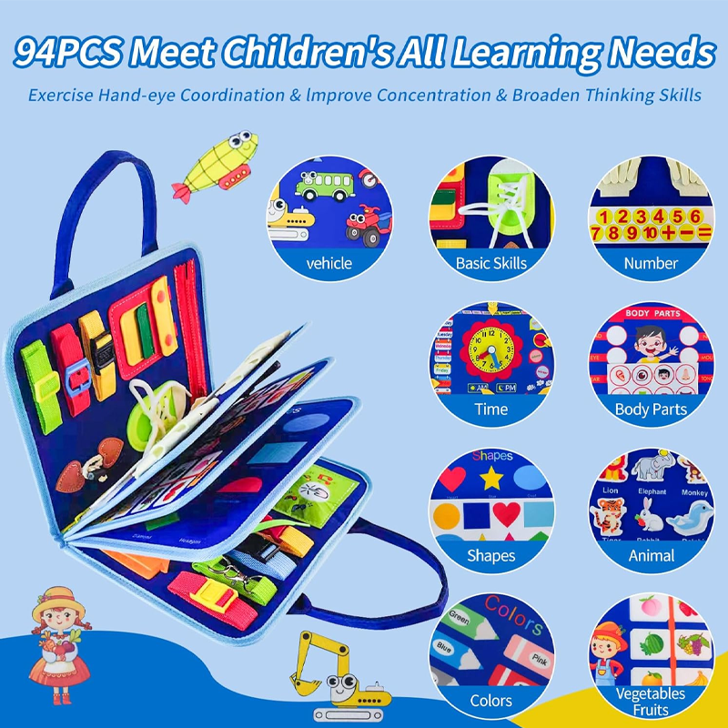 New Busy Board for Toddlers Se - Travel Accessories As Gifts のレビューと価格