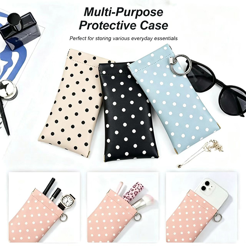 1pc Polka Dot Eyeglass Pouch w - Travel Accessories Pouch For Women のレビューと価格