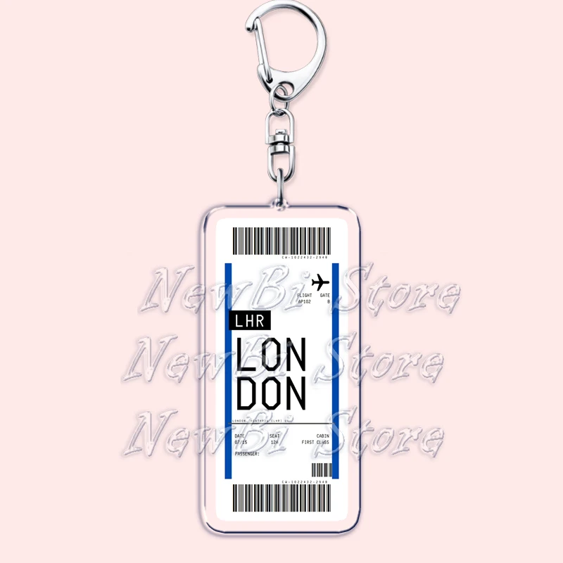 Plane Ticket Boarding Pass Key - Travel Accessories New York のレビューと価格