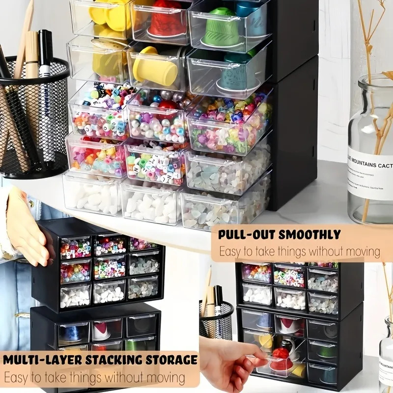 1pc Dustproof Multi-Grid Deskt - Accessories Travel Jewelry Box のレビューと価格