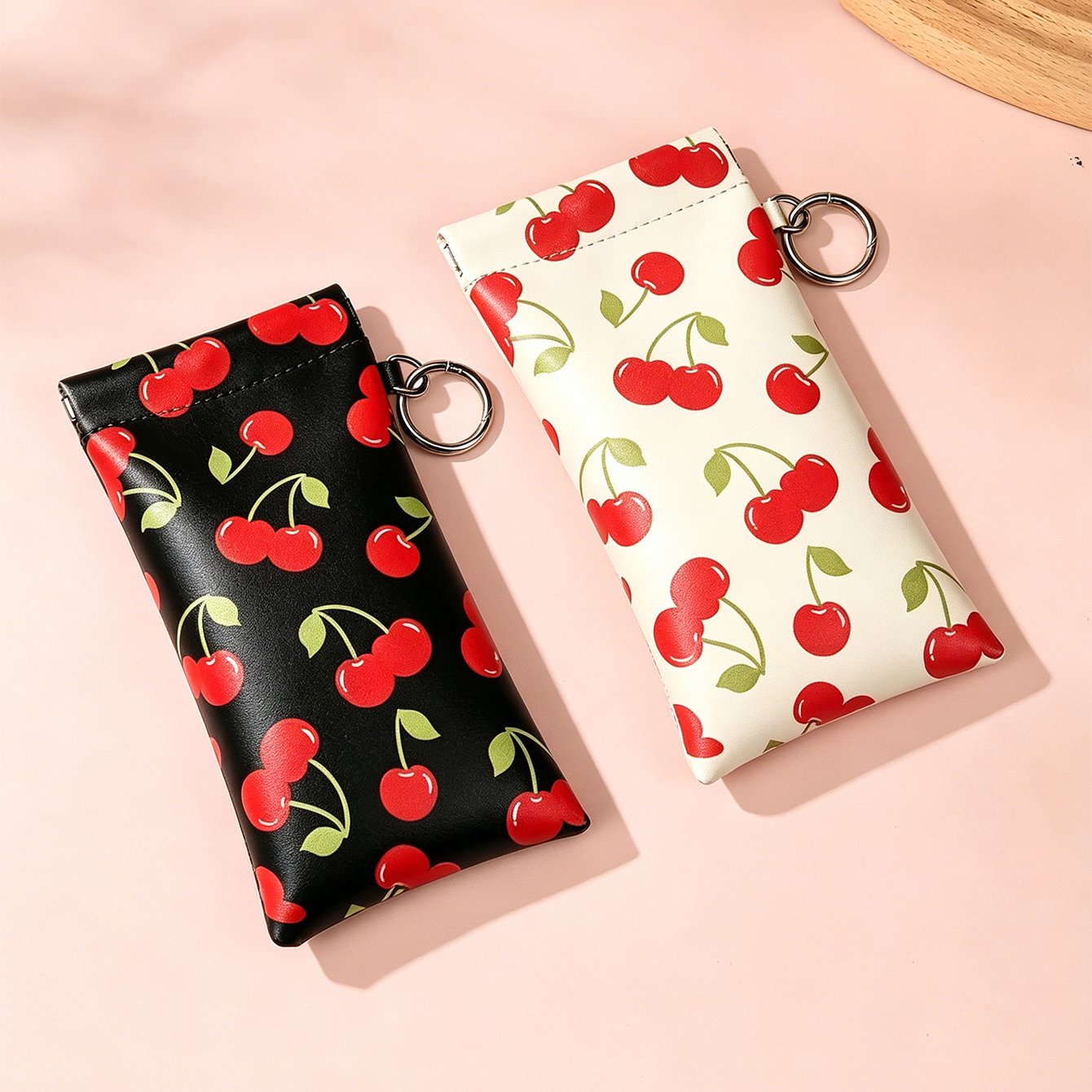 Cute Cherry Print Sunglasses P - Travel Accessories Pouch For Women のレビューと価格