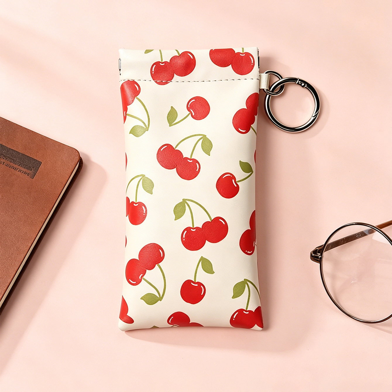 Cute Cherry Print Sunglasses P - Travel Accessories Pouch For Women のレビューと価格