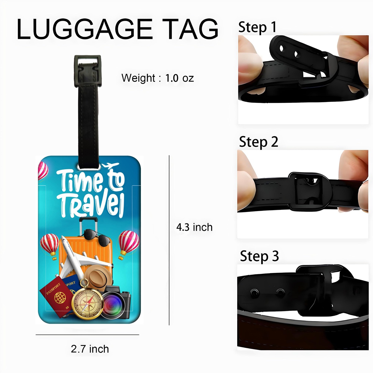 Travel Style Luggage Tag Men W - Travel Accessories Sale のレビューと価格