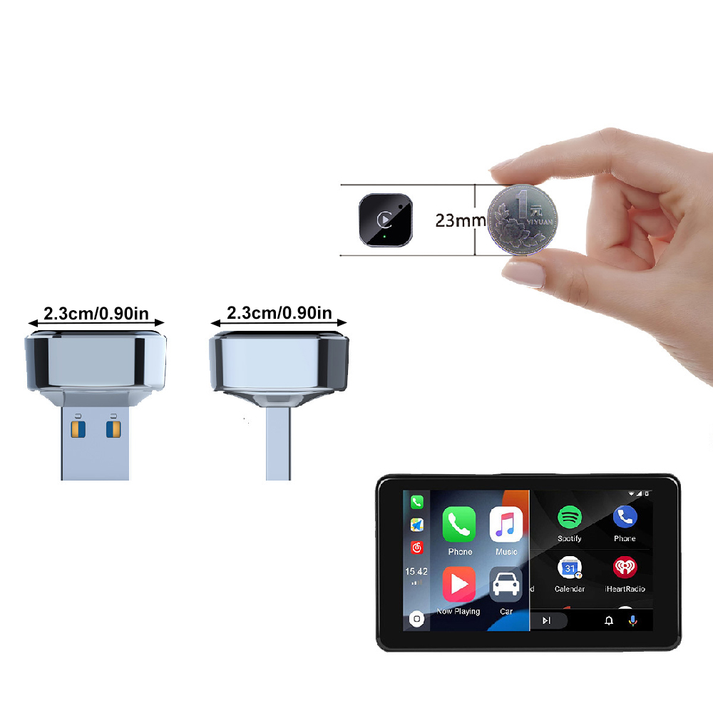 2-in-1 Wireless CarPlay & Andr - Travel Plug Type C のレビューと価格