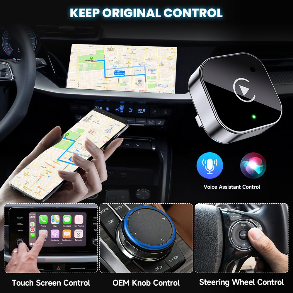 2-in-1 Wireless CarPlay & Andr - Travel Plug Type C のレビューと価格