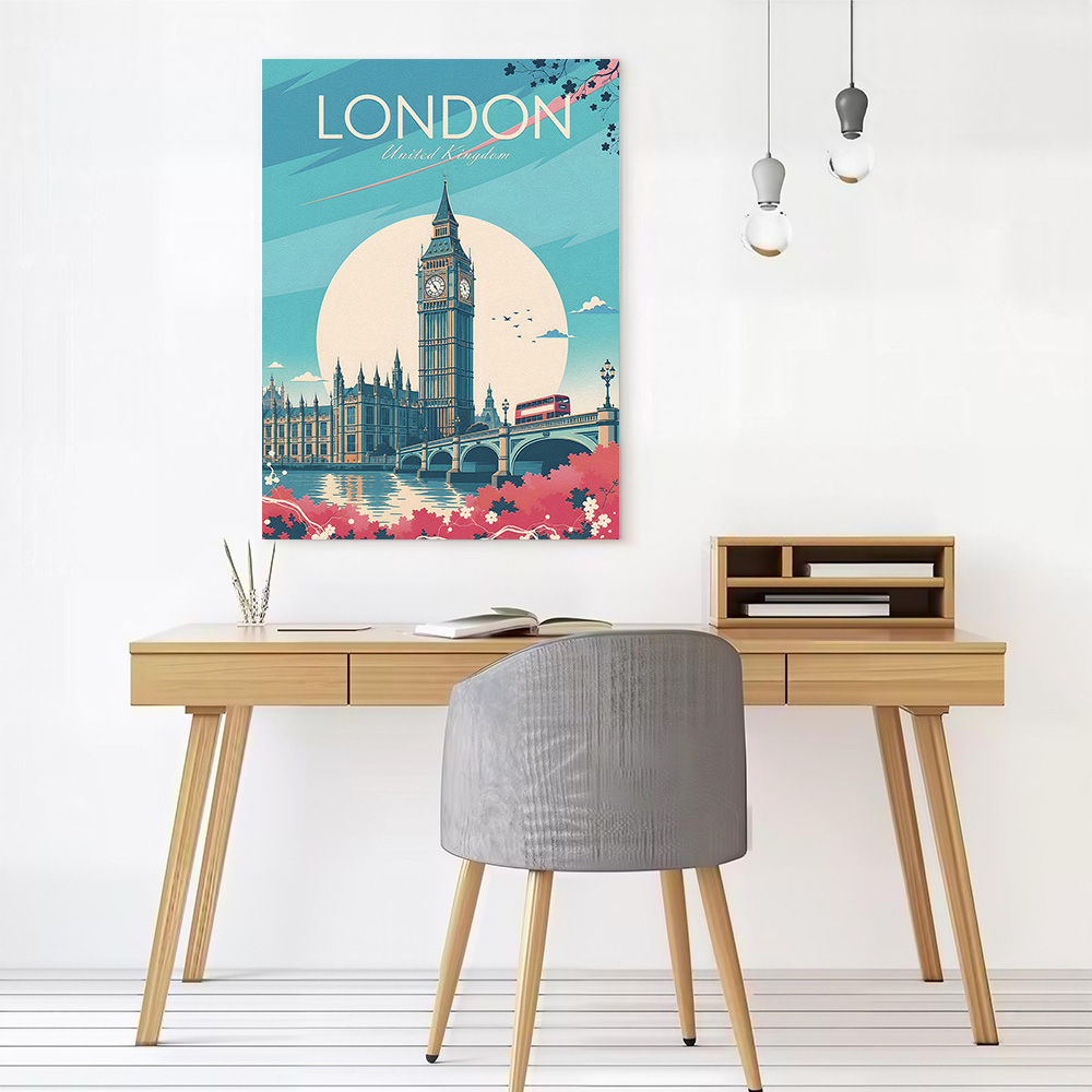 London Travel Canvas Poster Wa - Travel Accessories London のレビューと価格