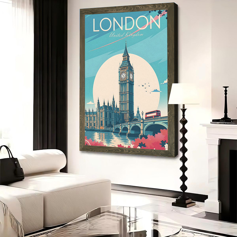 London Travel Canvas Poster Wa - Travel Accessories London のレビューと価格