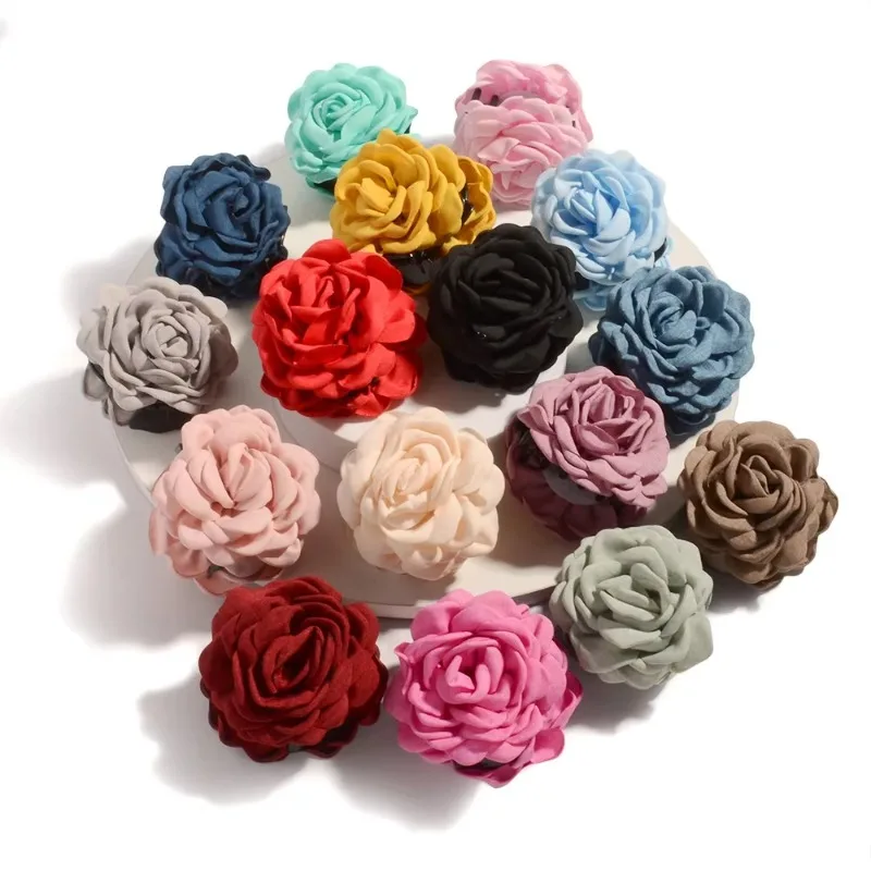 French Fabric Rose Flower Hair - Travel Accessories Aesthetic のレビューと価格