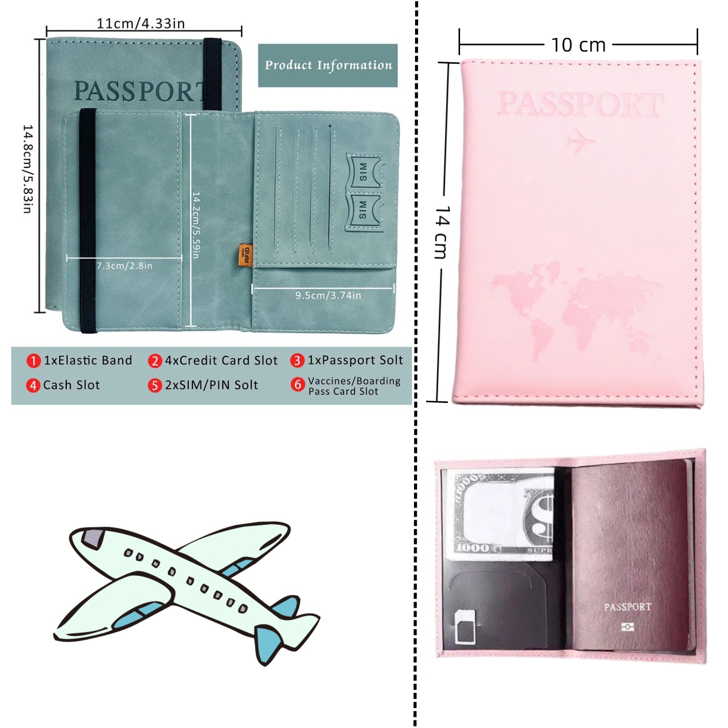 Vintage RFID Passport Cover fo - Travel Accessories Rfid のレビューと価格