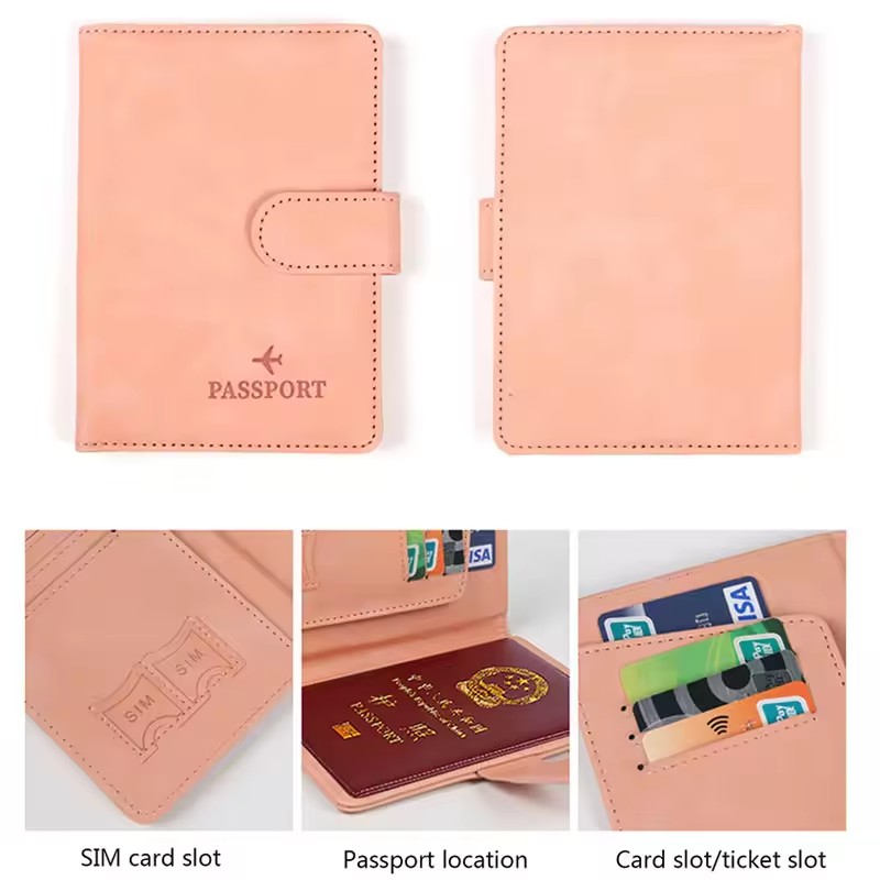 Leather Passport Holder Cover  - Travel Accessories Rfid のレビューと価格