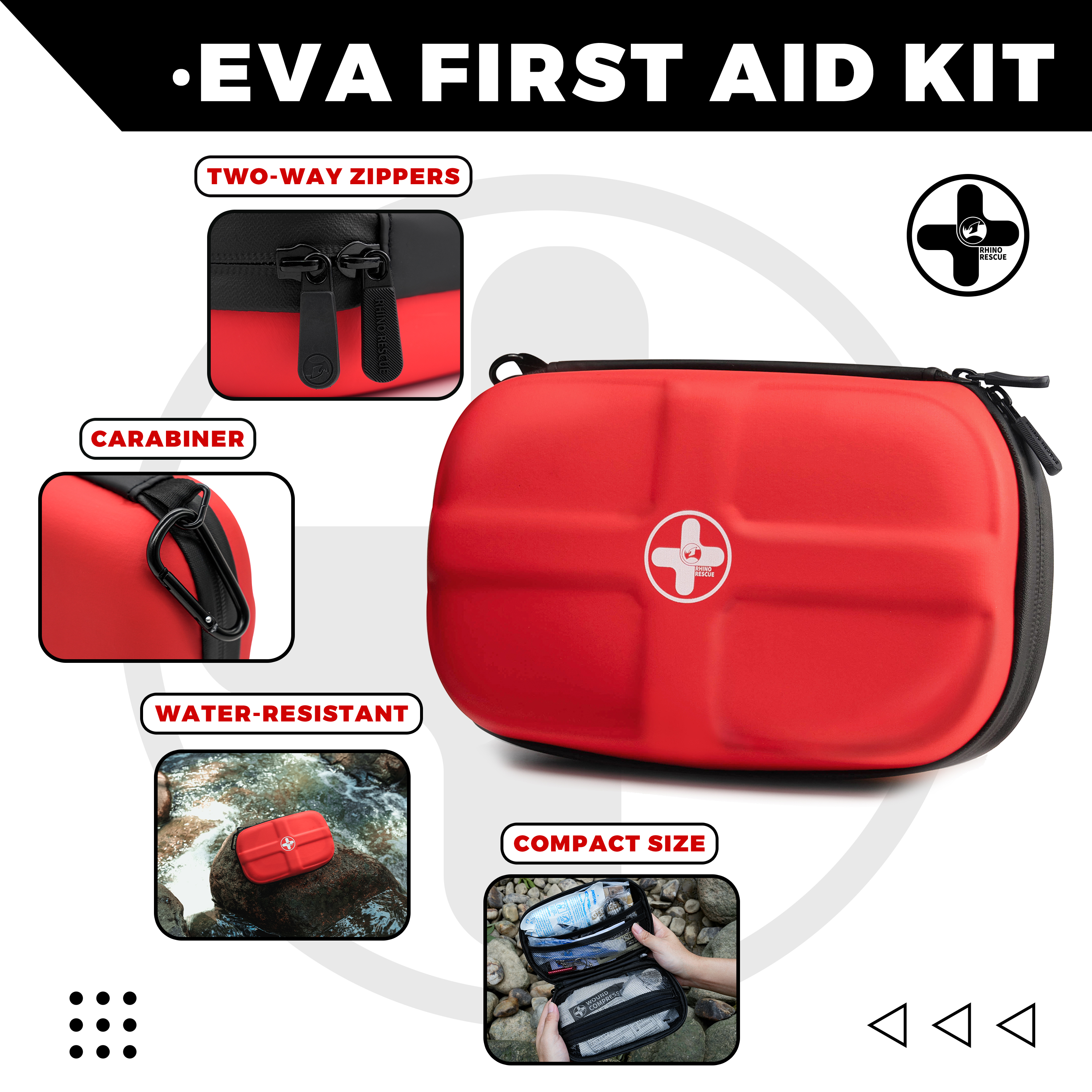 RHINO RESCUE Mini First Aid Ki - First Aid Travel Kit のレビューと価格