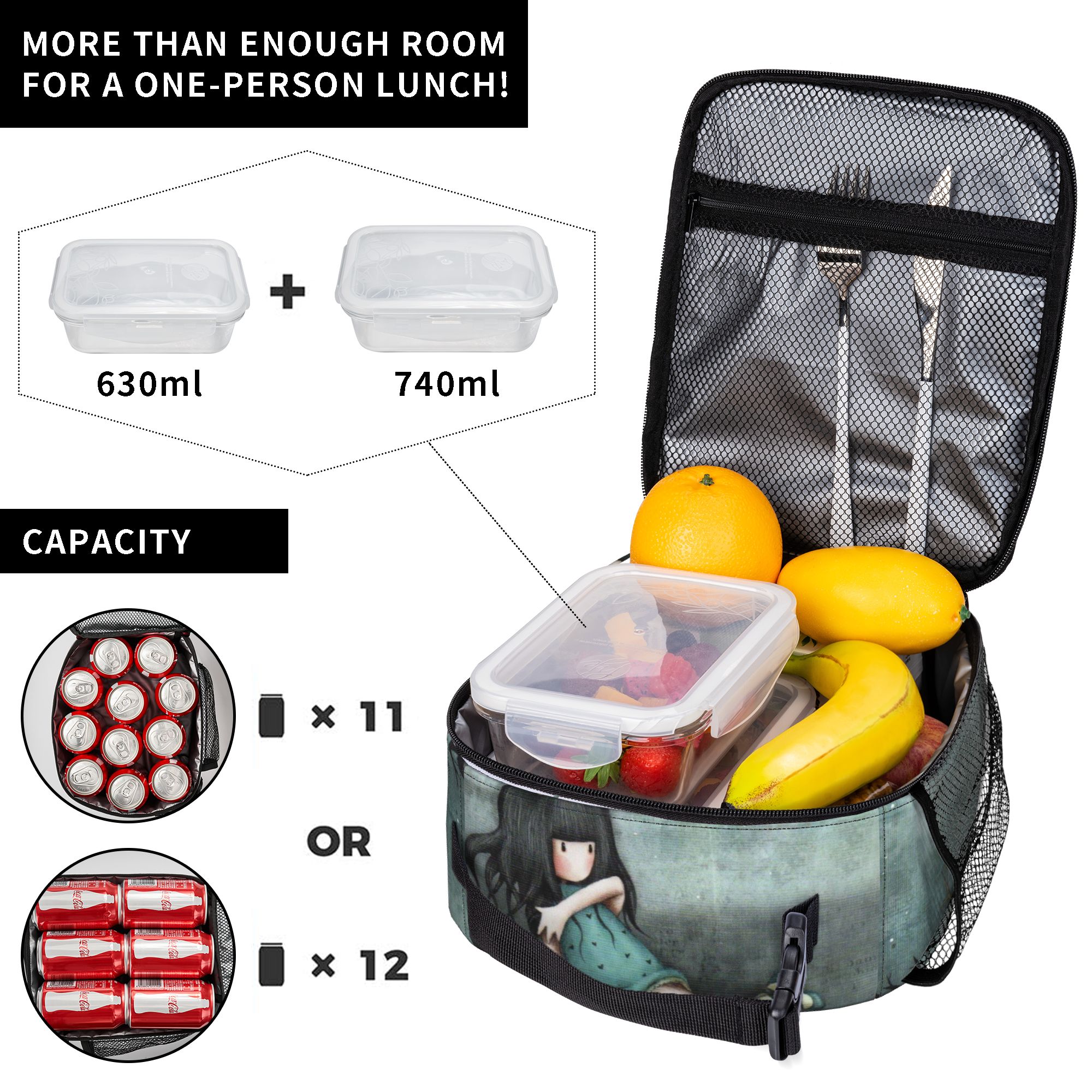 Doll London Insulated Lunch Ba - Travel Accessories London のレビューと価格