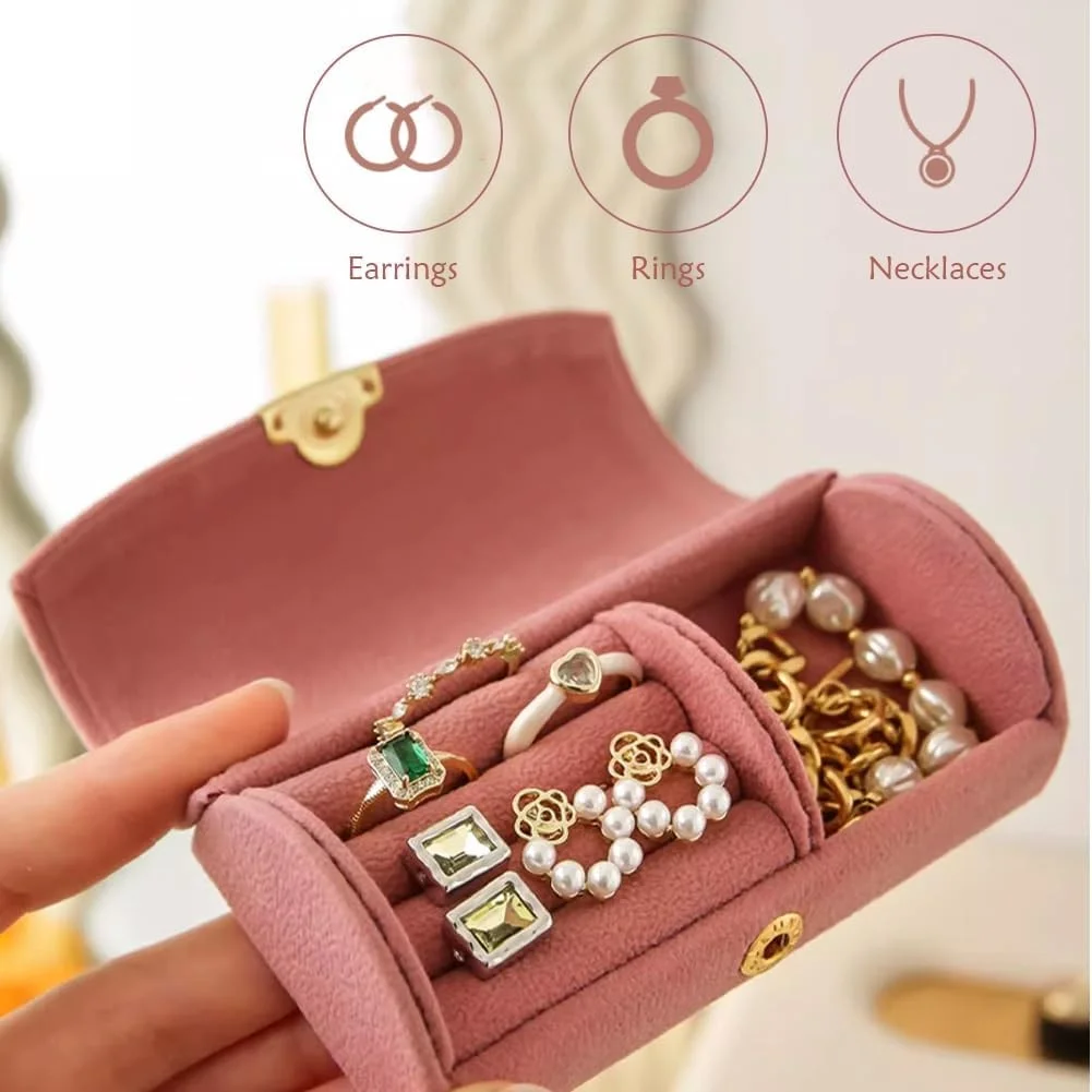 Portable Travel Velvet Jewelry - Accessories Travel Jewelry Box のレビューと価格