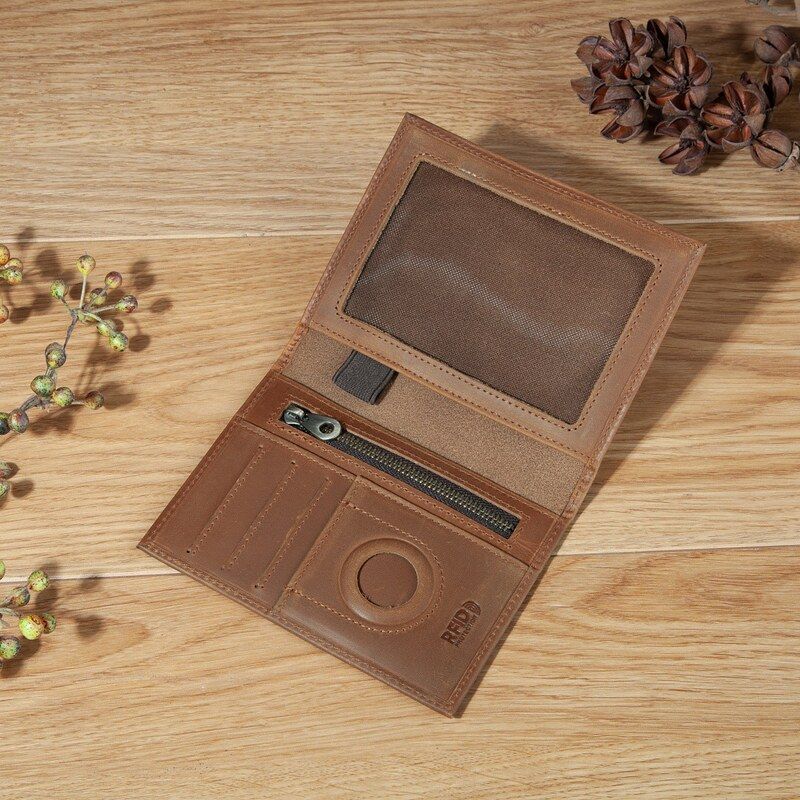 Fashionable Unisex Mad  Leathe - Travel Accessories Rfid のレビューと価格