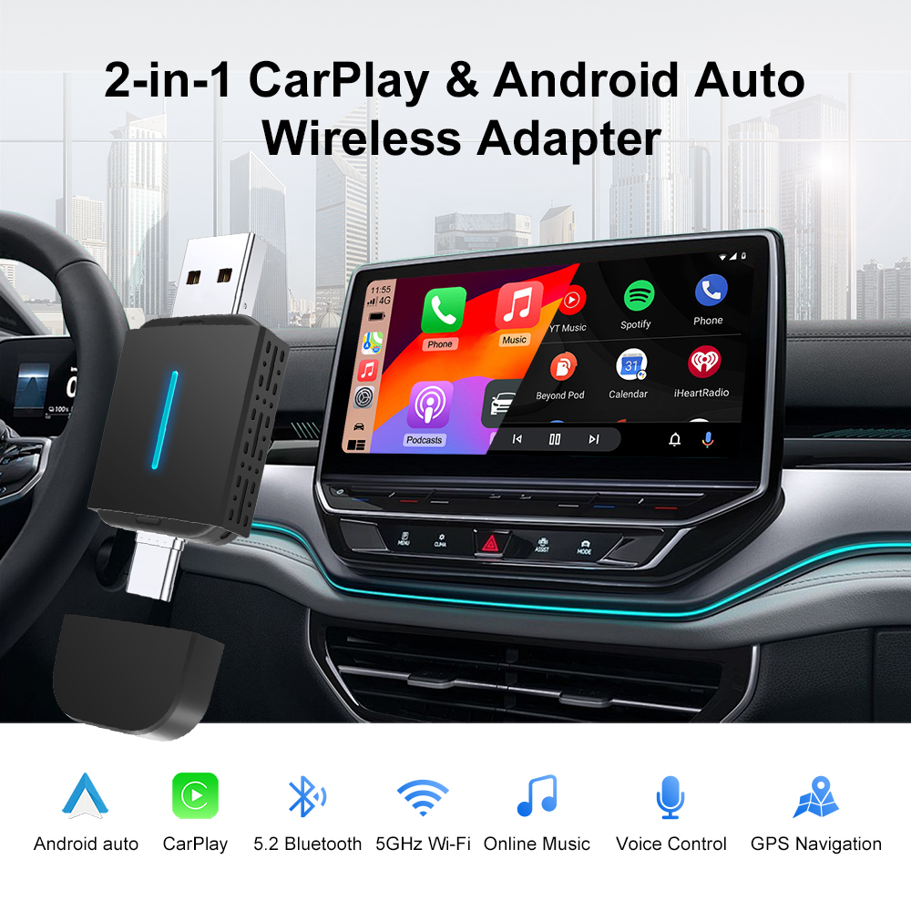 Android Auto Wireless Carplay  - Travel Plug Type C のレビューと価格