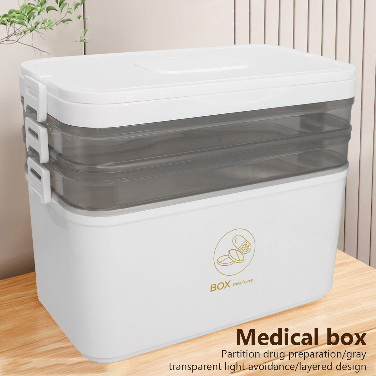 Portable Medicine Box Large Ca - First Aid Travel Kit のレビューと価格